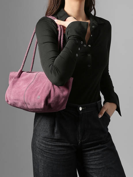 Schoudertas Leather Biba Roze leather SOR4L ander zicht 1